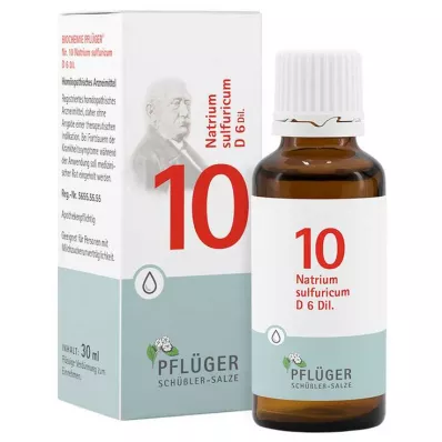 Biokemija Pflueger 10 Natrum sulfuricum D 6 kapi, 30 ml