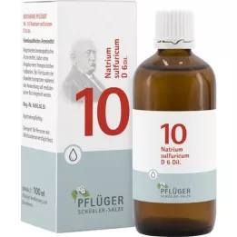 BIOCHEMIE Pflueger 10 Natrum sulfuricum D 6 kapi, 100 ml