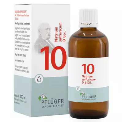 Biokemija Pflueger 10 Natrum sulfuricum D 6 kapi, 100 ml