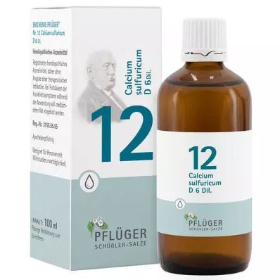 Biokemija Pflueger 12 Calcium sulfuricum D 6 kapi, 100 ml Biokemija Pflueger 12 Calcium sulfuricum D 6 kapi, 100 ml