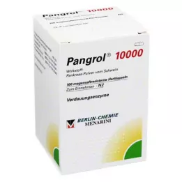 PANGROL 10.000 tvrdih zatvarača s oblogom od želučanog soka, 100 komada