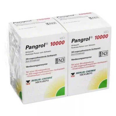 Pangrol 10000 tvrde kapsule s gastrorezistentnom ovojnicom, 200 kom