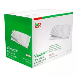 VLIWASOFT Komprese od flisa 10x10 cm sterilne 4l., 150 komada