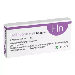 HELLEBORUS NIGER D 3 vodene ampule, 8 kom