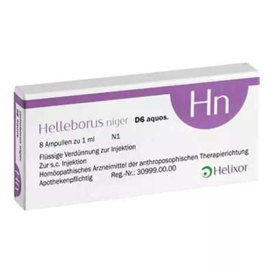 HELLEBORUS NIGER D 6 Aquos.ammullen, 8 ST