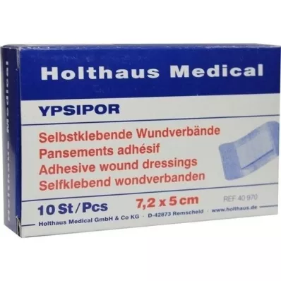 WUNDVERBAND Ypsipor sterilni 5x7,2 cm, 10 kom