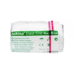 ASKINA Elast Fine bandaža 6 cmx4 m presvučena celofanom, 1 kom