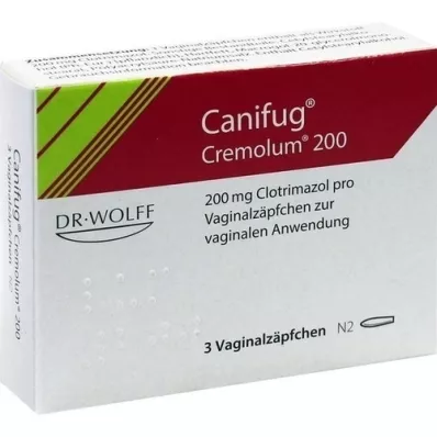 CANIFUG Cremolum 200 vaginalnouppozija, 3 sata