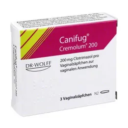CANIFUG Cremolum 200 vaginalnouppozija, 3 sata