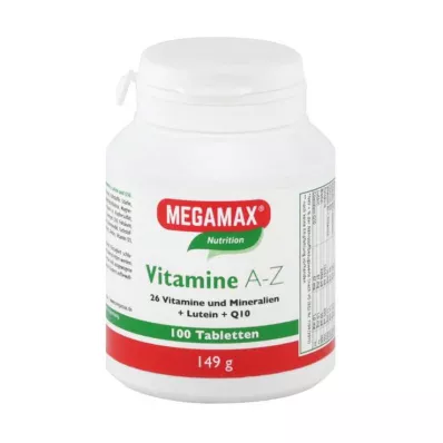 MEGAMAX Vitamini A-Z+Q10+Lutein tablete, 100 kom MEGAMAX Vitamini A-Z+Q10+Lutein tablete, 100 kom