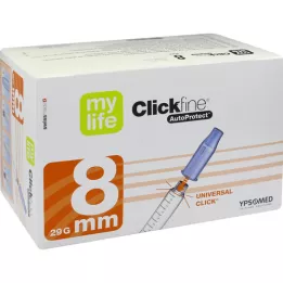 MYLIFE Clickfine AutoProtect pen igle 8 mm 29 G, 100 kom
