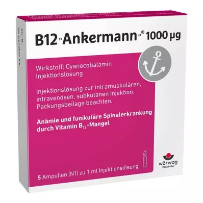 B12 ANKERMANN 1.000 μg ampule, 5X1 ml