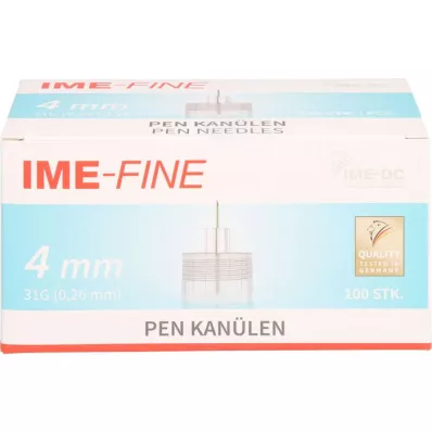 IME-fina univerzalna pen kanila 31 G 4 mm, 100 komada