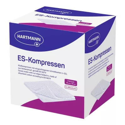ES-KOMPRESSEN sterilno 10x10 cm 12-slojno veliko pakiranje, 5X20 kom