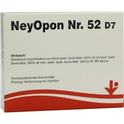 NEYOPON Br.52 D 7 ampula, 5X2 ml