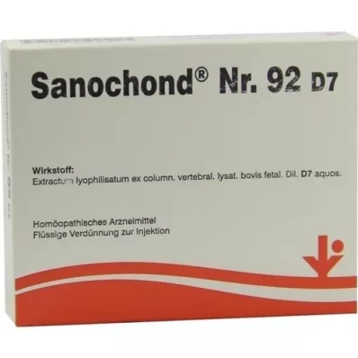SANOCHOND Br.92 D 7 ampula, 5X2 ml