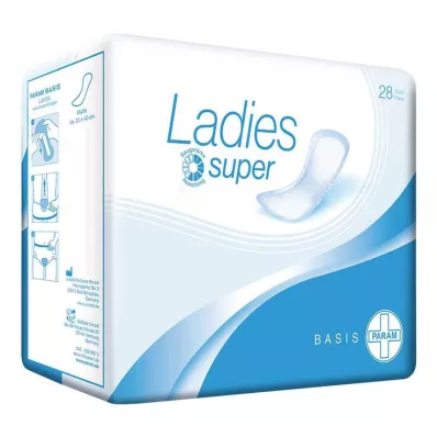 PARAM LADIES Šablone za inkontinenciju basic super, 28 kom