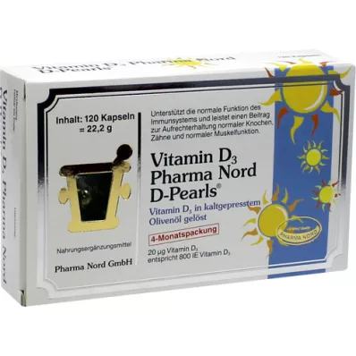 VITAMIN D3 PHARMA Nord 20 μg kapsule, 120 kom