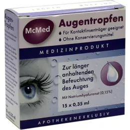 MCMED Kapi za oči jednodozne pipete, 15X0,35 ml