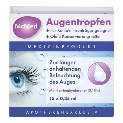 MCMED Kapi za oči jednodozne pipete, 15X0,35 ml MCMED Kapi za oči jednodozne pipete, 15X0,35 ml