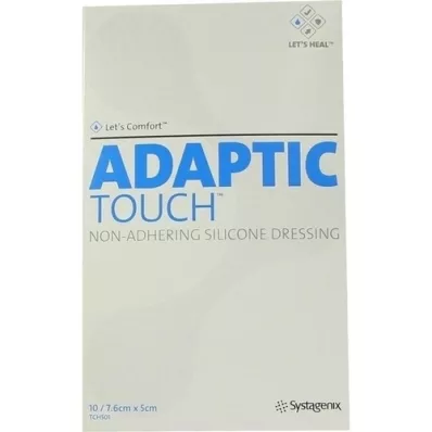 ADAPTIC Touch 5x7,6 cm non-stick.Sil.povoj za rane, 10 kom