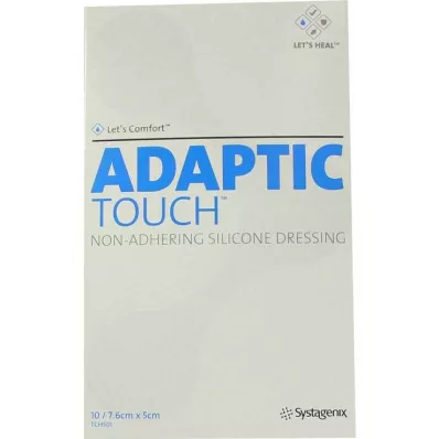 ADAPTIC Touch 5x7,6 cm non-stick.Sil.povoj za rane, 10 kom