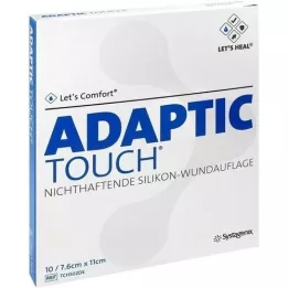 ADAPTIC Touch 7.6x11 cm non-stick.Sil.povoj za rane, 10 kom