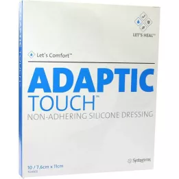 ADAPTIC Touch 7.6x11 cm non-stick.Sil.povoj za rane, 10 kom