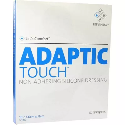 ADAPTIC Touch 7.6x11 cm non-stick.Sil.povoj za rane, 10 kom