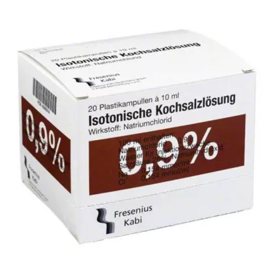 KOCHSALZLÖSUNG 0,9% Pl.Fresenius otopina za injekcije, 20X10 ml