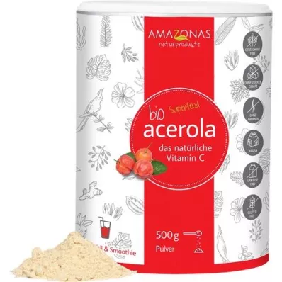 ACEROLA 100% Bio Pur Natural Vit.C prah, 500 g