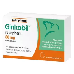 GINKOBIL-Ratiopharm 80 mg tablete prekrivenih filmom, 60 sati