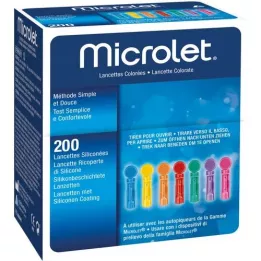 MICROLET Lancete u boji, 200 komada