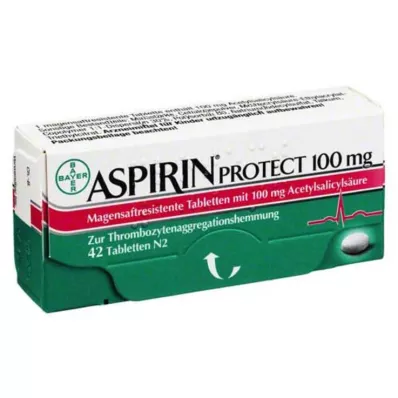 ASPIRIN Zaštitite 100 mg gastrointestinalnih tableta, 42 sata
