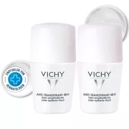 VICHY DEO Roll-On osjetljivi antitrans. 48H dvostruko str., 2x50 ml