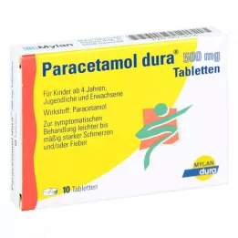 PARACETAMOL dura 500 mg tablete, 10 kom