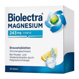 BIOLECTRA Magnezij 243 mg forte lemon Br. tableta, 20 kom