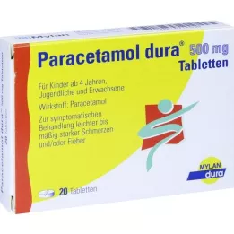 PARACETAMOL DURA tablete od 500 mg, 20 sati