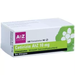 CETIRIZIN AbZ 10 mg filmom obložene tablete, 100 kom