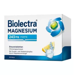 BIOLECTRA Magnezij 243 mg forte lemon Br. tableta, 60 kom