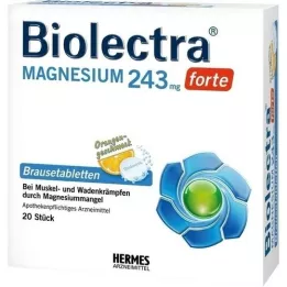BIOLECTRA Magnezij 243 mg forte Orange šumeće tablete, 20 kom