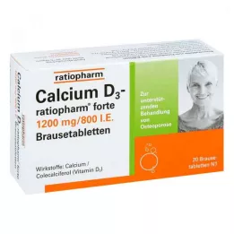 CALCIUM D3-ratiopharm forte šumeće tablete, 20 kom
