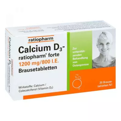 CALCIUM D3-ratiopharm forte šumeće tablete, 20 kom