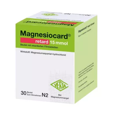 MAGNESIOCARD retard 15 mmol vrećica s ret.film tabletom, 30 kom MAGNESIOCARD retard 15 mmol vrećica s ret.film tabletom, 30 kom