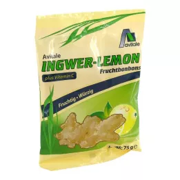 INGWER LEMON Bomboni+Vitamin C, 75 g