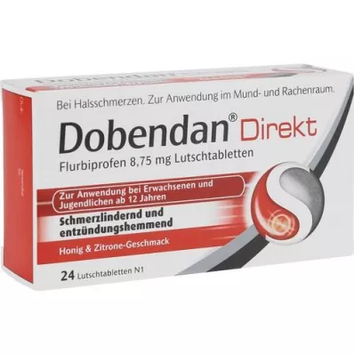 DOBENDAN Direct Fack Rood 8,75 mg lozoida, 24 ST