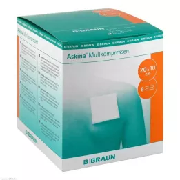 ASKINA Komprese od gaze 10x20 cm sterilne, 25x2 kom