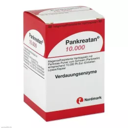 PANKREATAN 10.000 gastrorezistentnih tvrdih kapsula, 50 komada