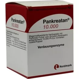 PANKREATAN 10.000 gastrorezistentnih tvrdih kapsula, 100 kom