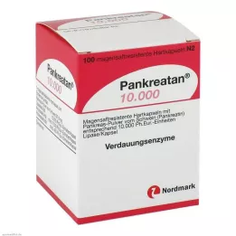 PANKREATAN 10.000 gastrorezistentnih tvrdih kapsula, 100 kom